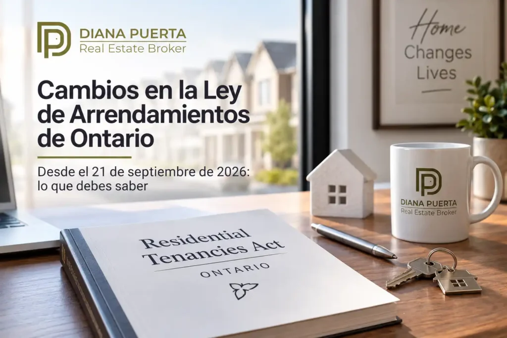 Conoce los principales cambios a la Residential Tenancies Act de Ontario que entran en vigor el 21 de septiembre de 2026 y cómo pueden afectar a propietarios, inquilinos, compradores y vendedores.