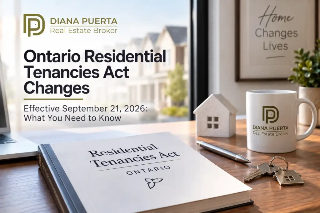 Learn about Ontario Residential Tenancies Act changes effective September 21, 2026 and what they mean for landlords, tenants, buyers and sellers.