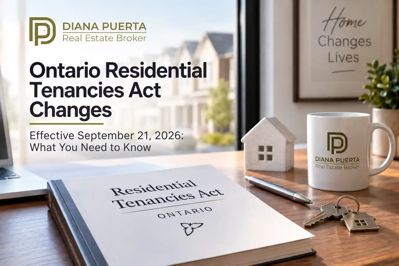 Learn about Ontario Residential Tenancies Act changes effective September 21, 2026 and what they mean for landlords, tenants, buyers and sellers.